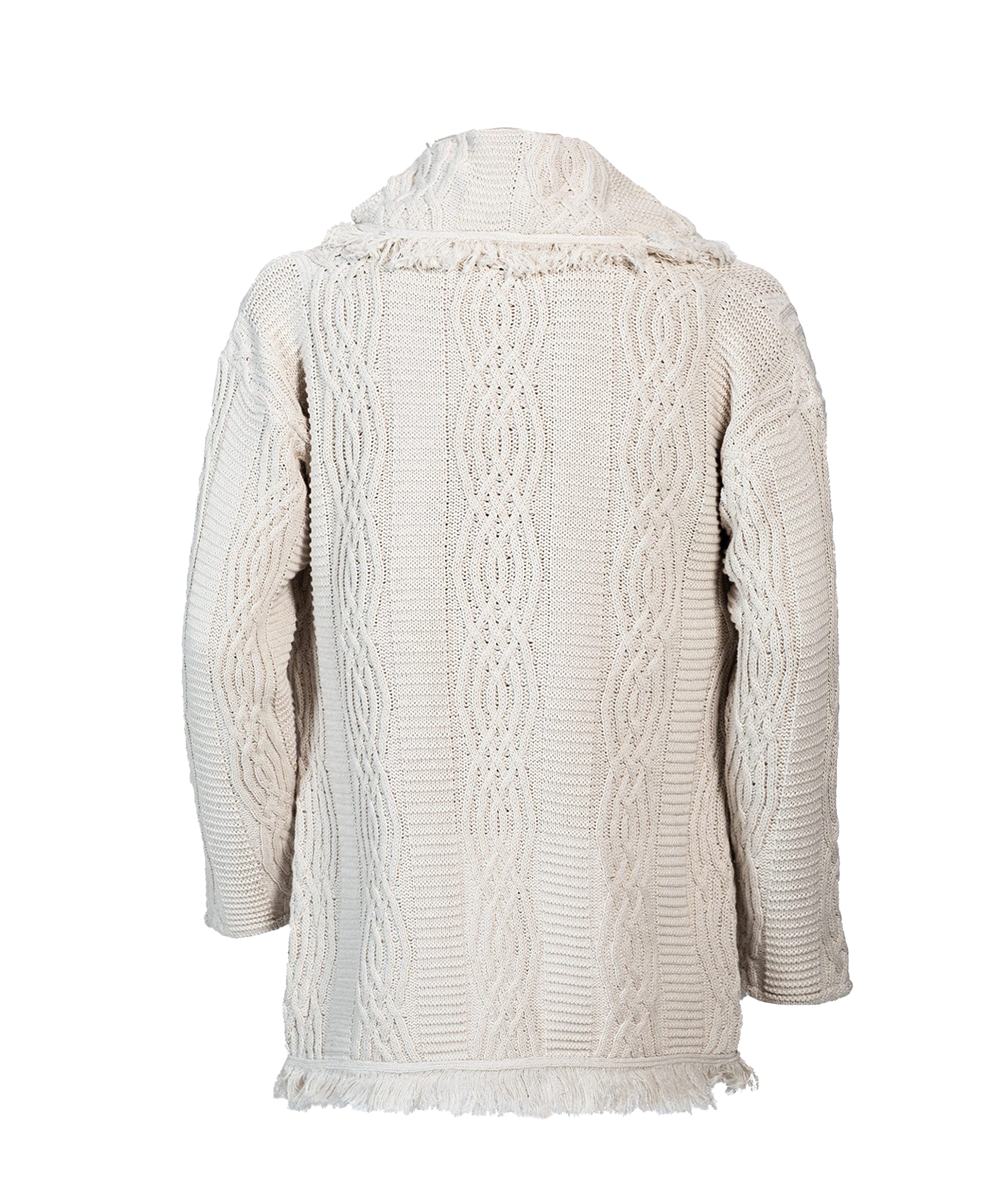 Solstice Ash White V-Neck Heritage Cardigan