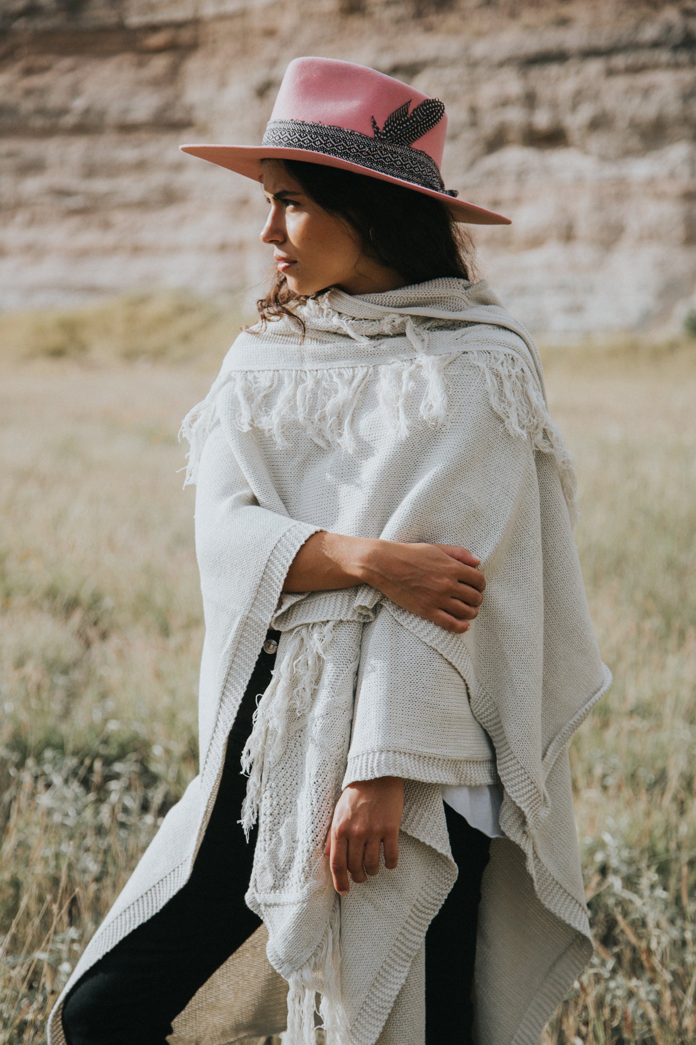Full Moon Hoodie Poncho