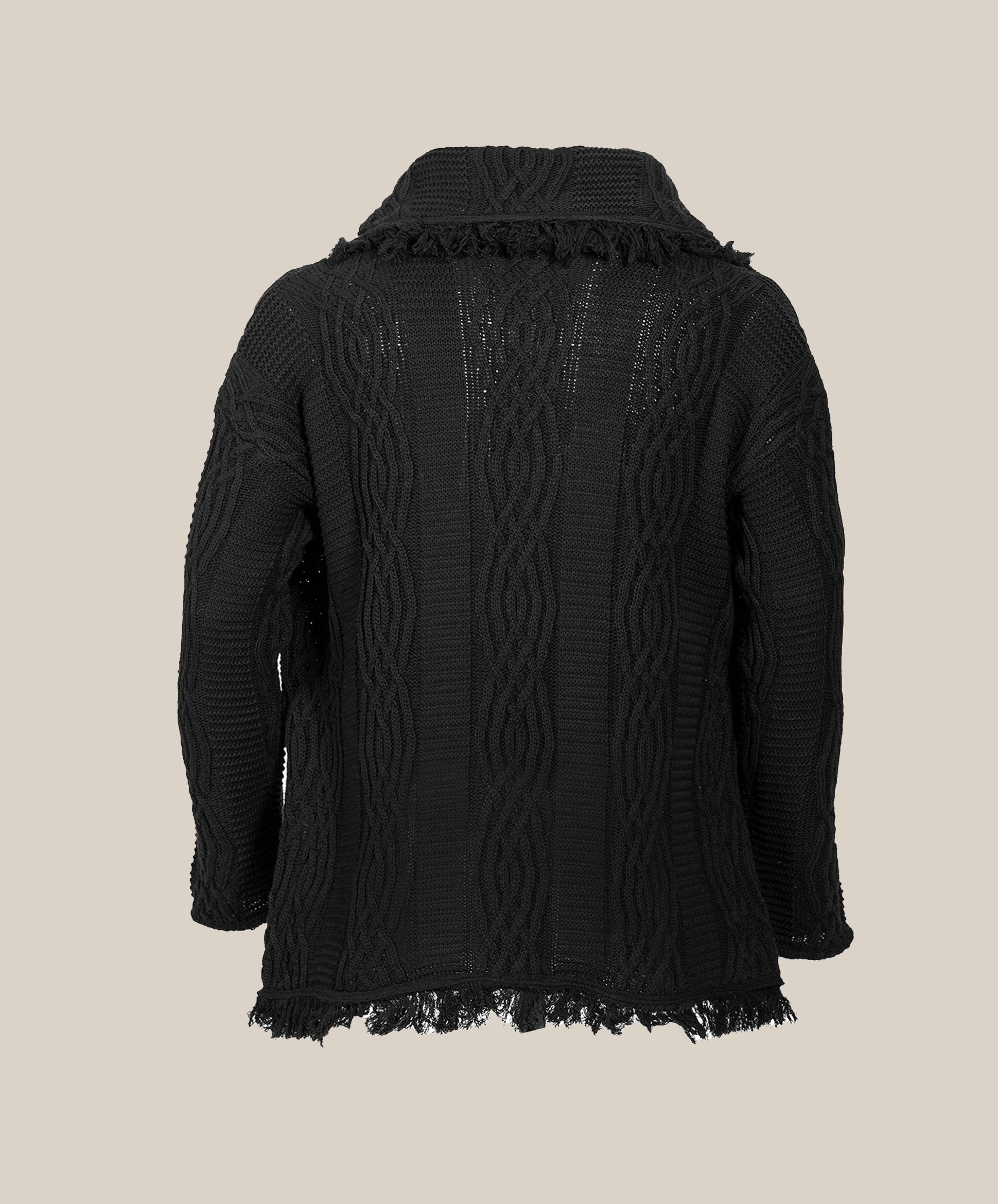 Equinox Black V-Neck Heritage Cardigan