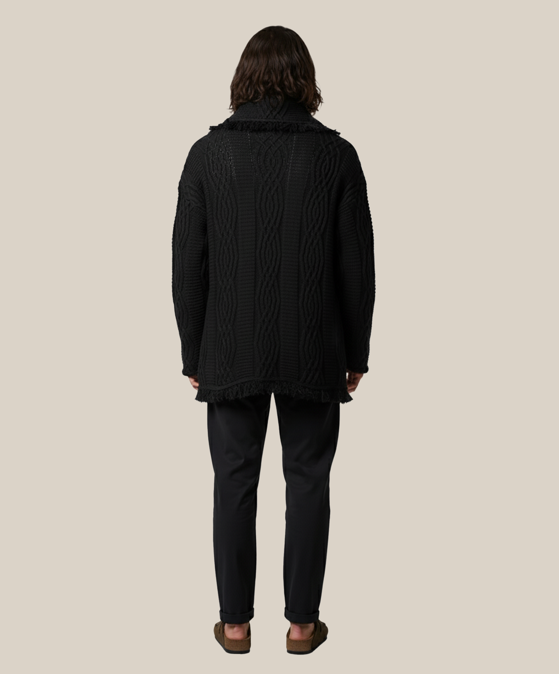 Equinox Black V-Neck Heritage Cardigan