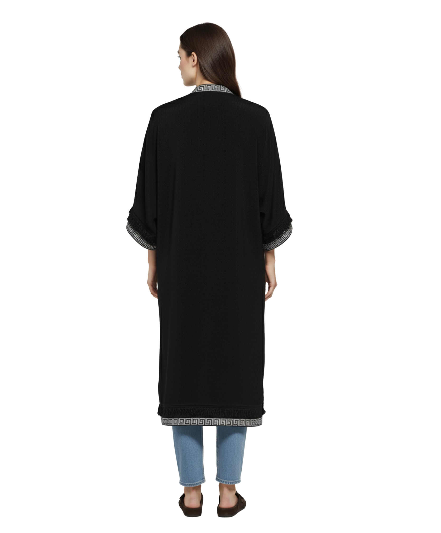 Yoru Black Cape Kimono