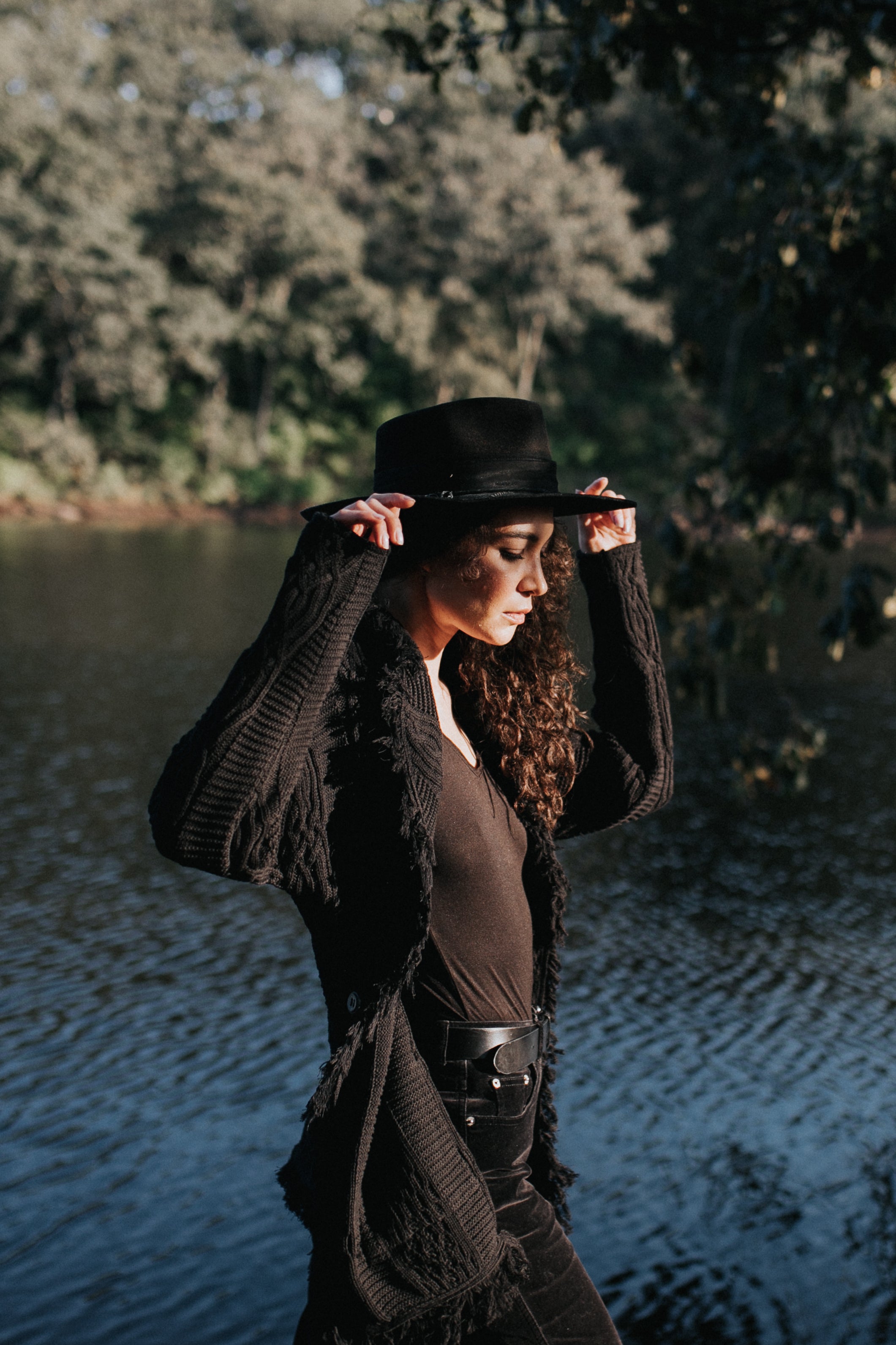Equinox Black V-Neck Heritage Cardigan