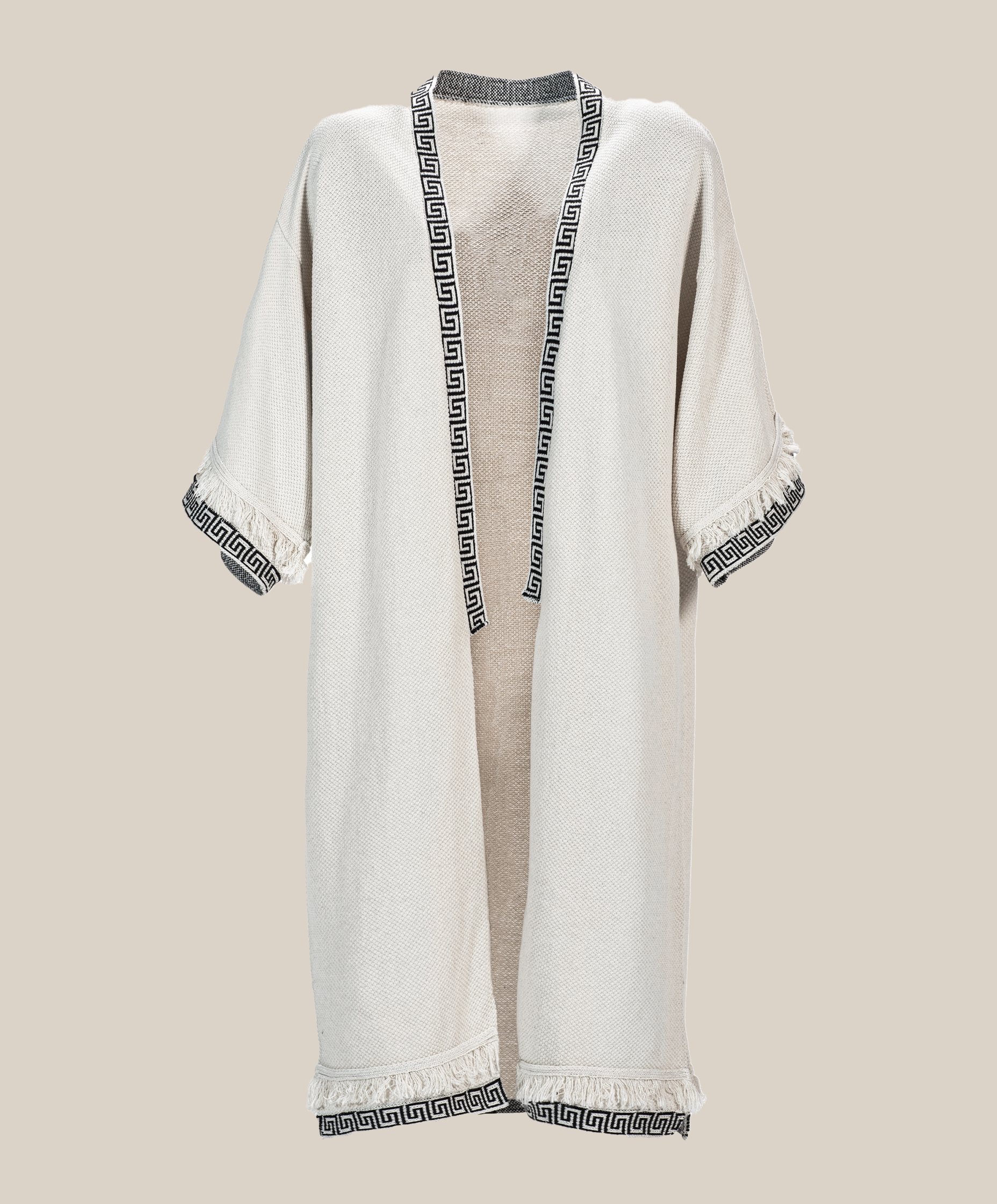 Yoake Ash White Cape Kimono