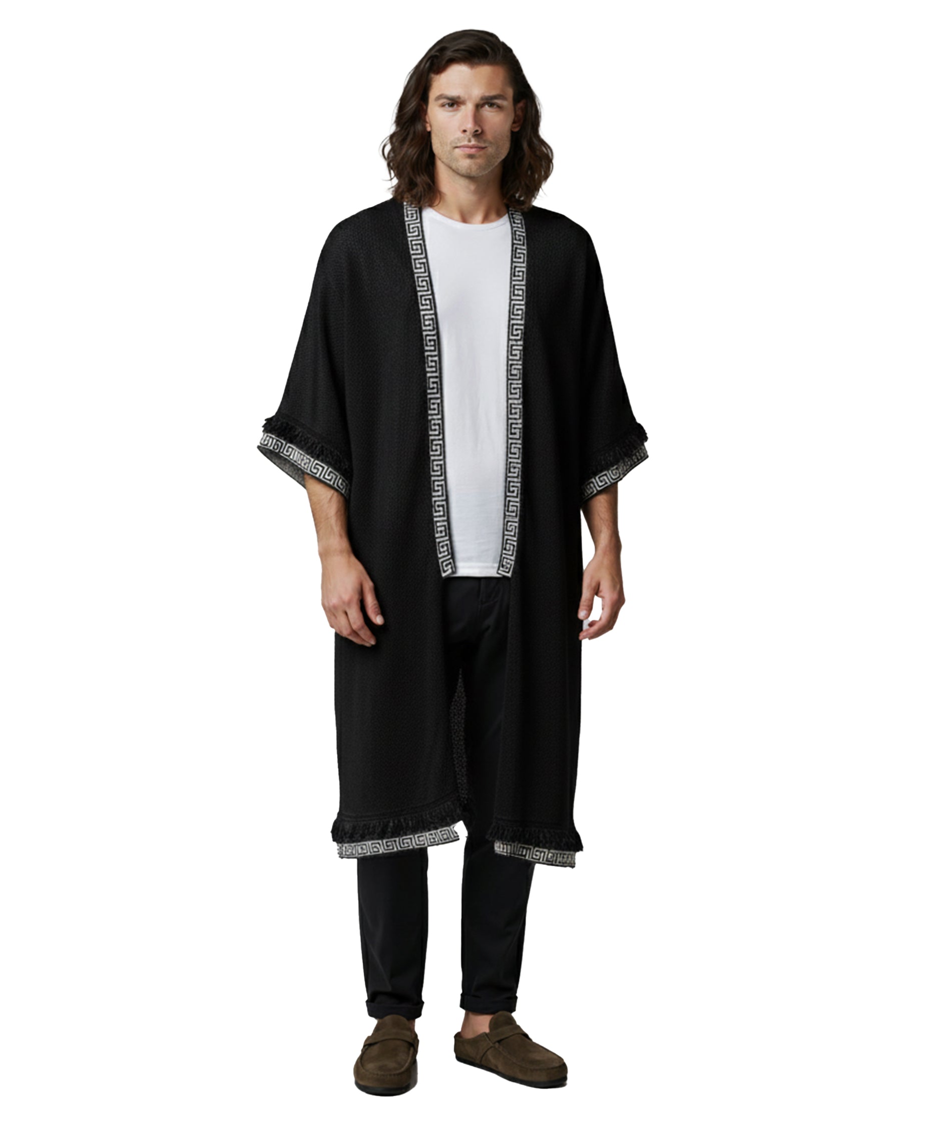 Yoru Black Cape Kimono