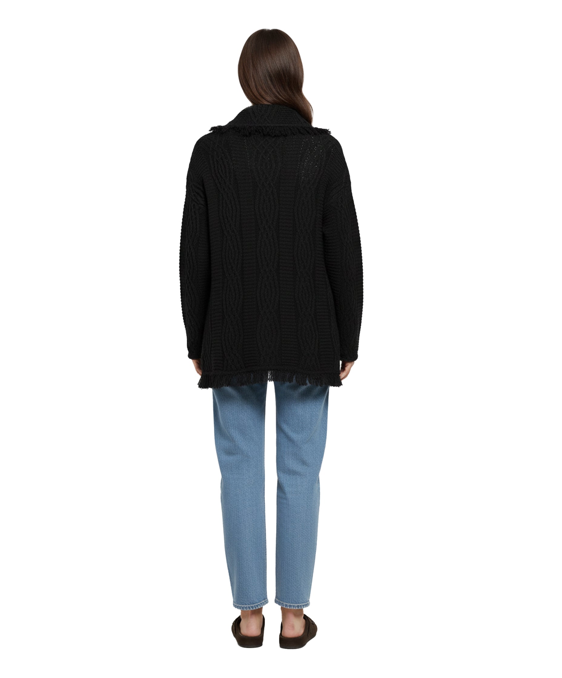 Equinox Black V-Neck Heritage Cardigan