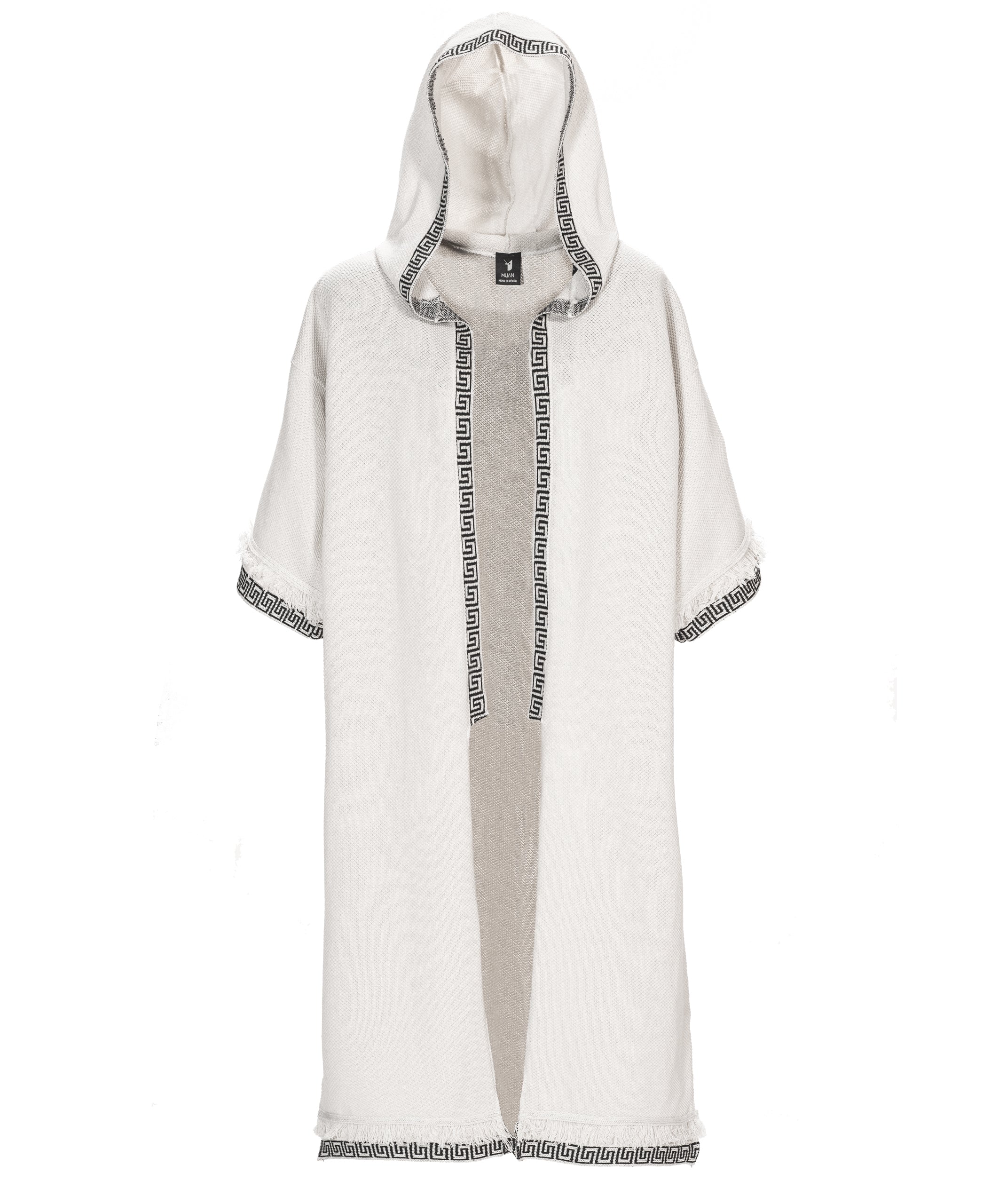 Yoake Ash White Hoodie Kimono (Ships 10/15)