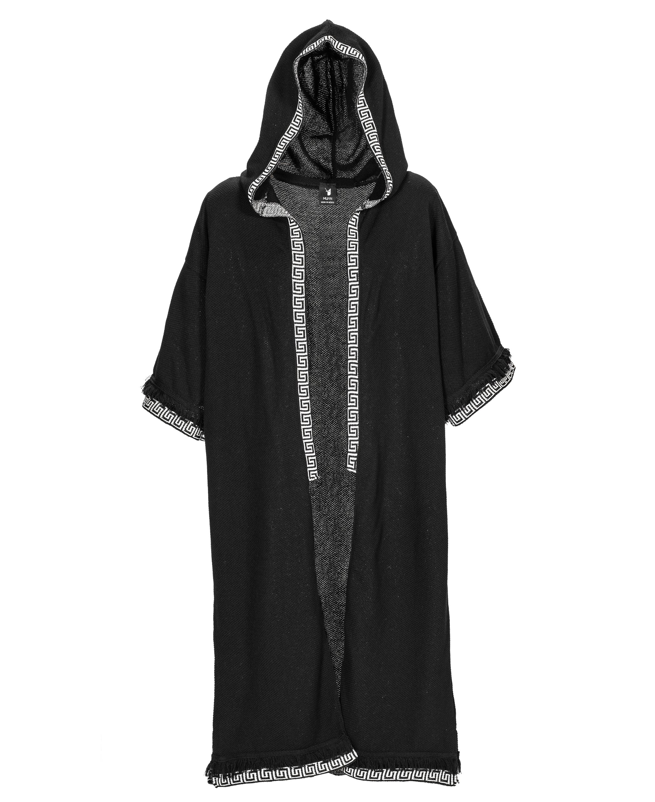 Yoru Black Hoodie Kimono (Ships 10/05)